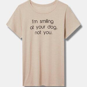 ❤️NWT TORRID TEE "I'M SMILING AT YOU DOG, NOT YOU" GRAPHIC TOP - PLUS SIZE